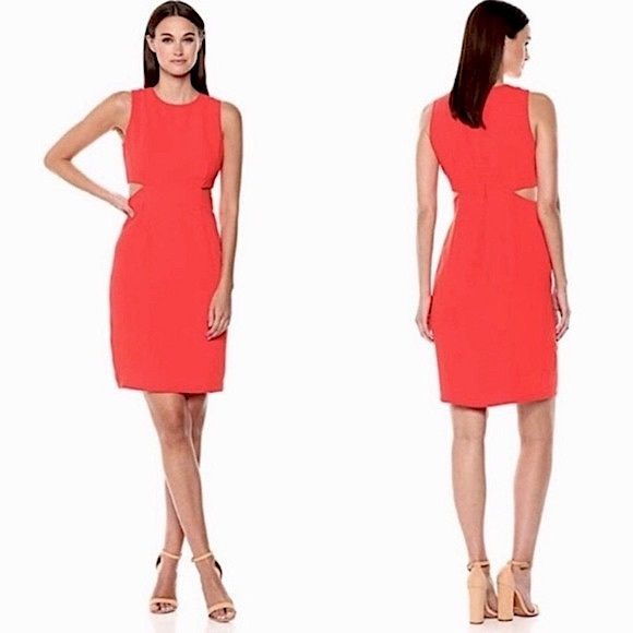 NWOT Trina Trina Turk Helena Cutout Sheath Dress 2 - Picture 3 of 11